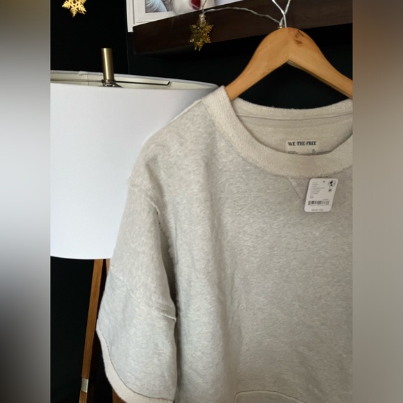 NWT FREE PEOPLE WE THE FREE Cityscape Pullover In Heather Grey MSRP $98 Size XS - Picture 9 of 10